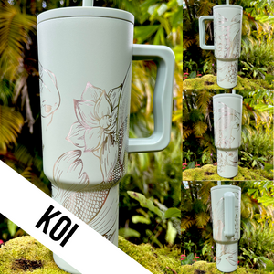 Made to Order-Laser Engraved 40oz Trek Tumbler-Full Wrap Design-Free Shipping!