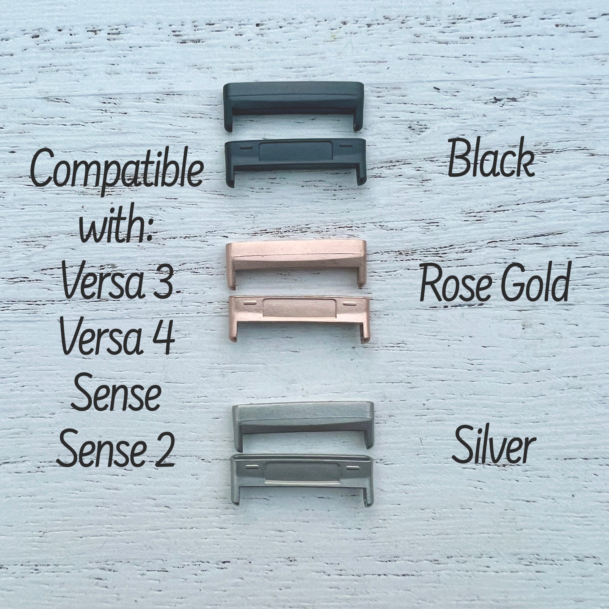 Rose Gold Versa 3/4 & Sense/Sense 2 Adapters +$3