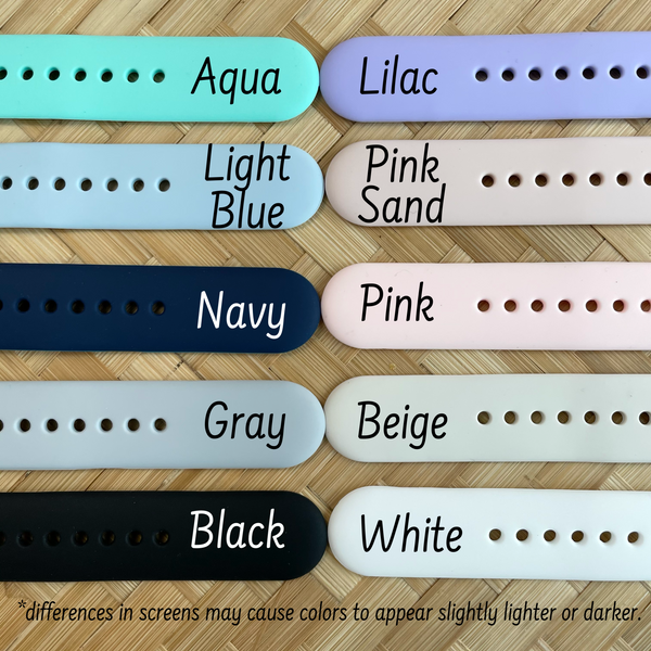 Maile Lei Silicone Watch Band Compatible with Fitbit Versa, Versa 2, and Versa Lite