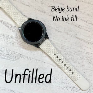 Mermaid Scale 22mm Silicone Watch Band Compatible with Samsung & More