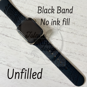 Iwa Bird Tribal Silicone Watch Band Compatible with Series 1-9, SE & Ultra
