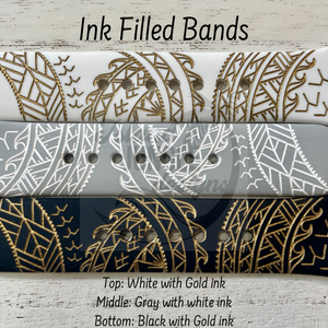'Iwa Bird Tribal 22mm Silicone Watch Band Compatible with Samsung & More