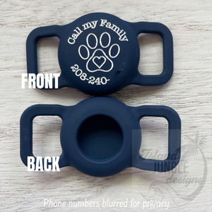 3/4" Collar & Strap ID Tag Compatible with Air Tag