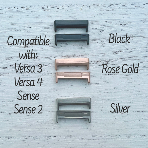 Checkered Silicone Watch Band Compatible with Versa 3/4 & Sense/Sense 2