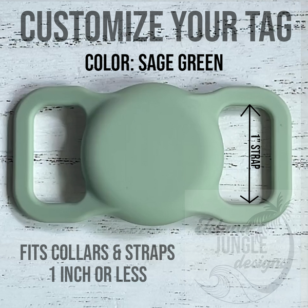 1" Collar & Strap ID Tag Compatible with Air Tag