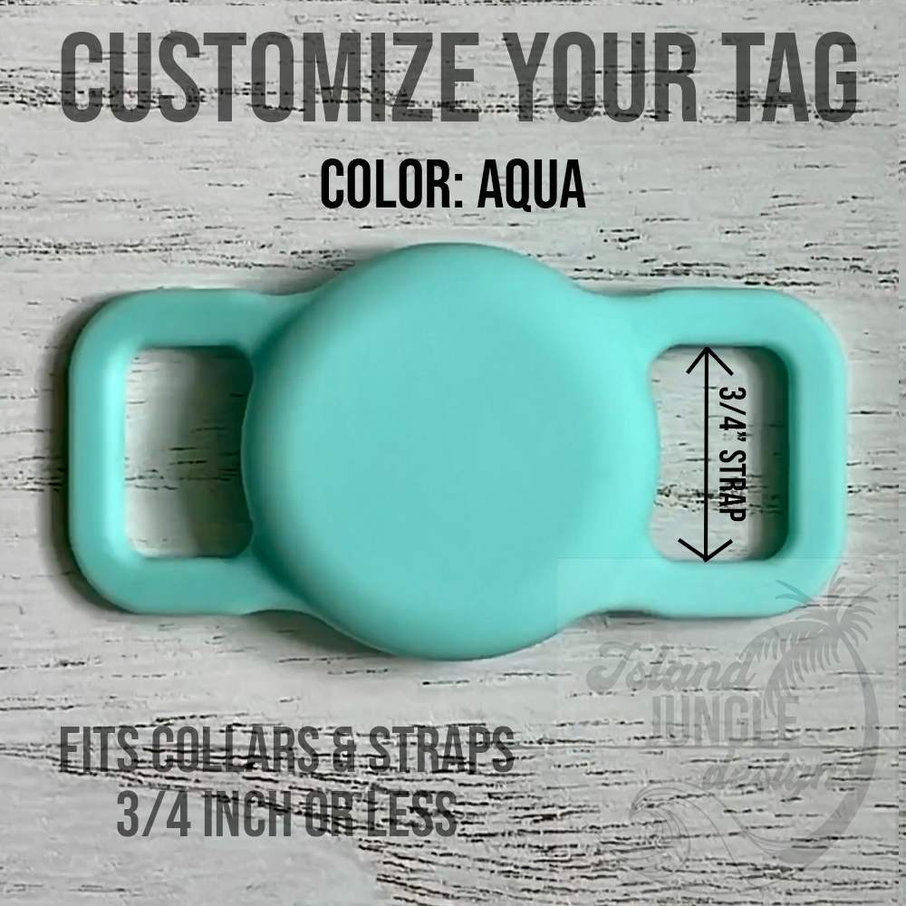 3/4" Collar & Strap ID Tag Compatible with Air Tag