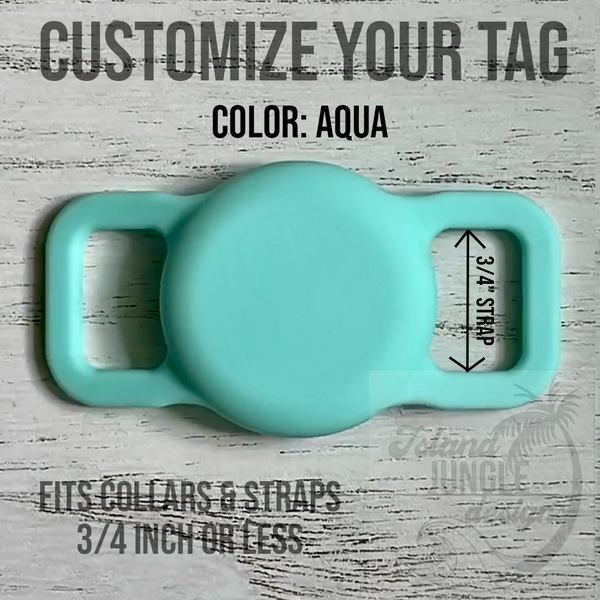 3/4" Collar & Strap ID Tag Compatible with Air Tag