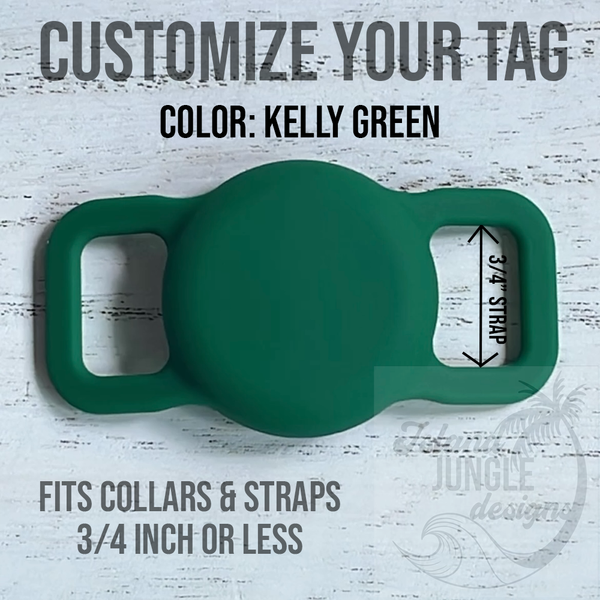 3/4" Collar & Strap ID Tag Compatible with Air Tag