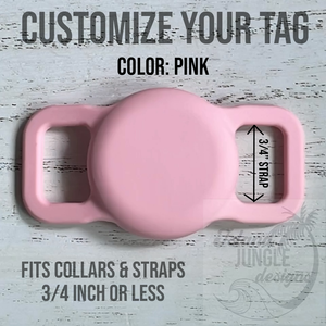 3/4" Collar & Strap ID Tag Compatible with Air Tag