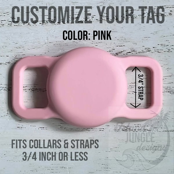 3/4" Collar & Strap ID Tag Compatible with Air Tag