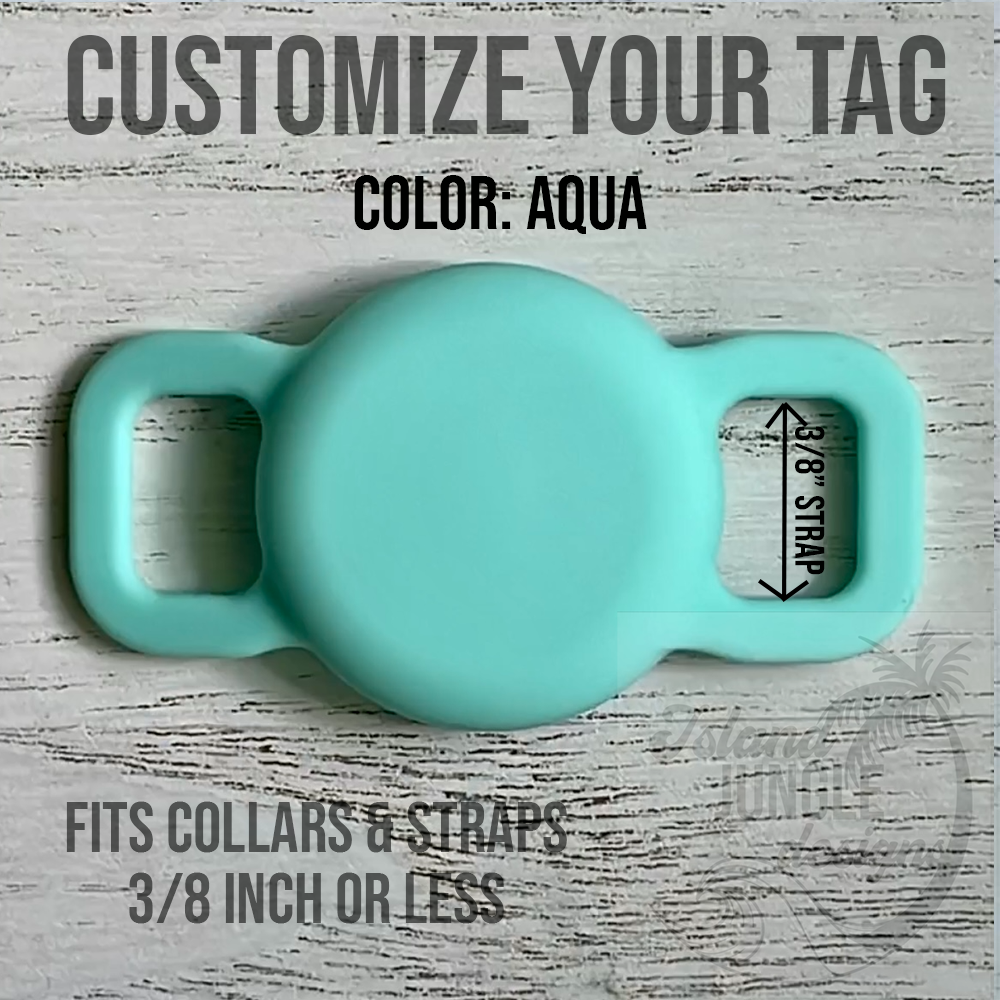 3/8" Collar & Strap ID Tag Compatible with Air Tag