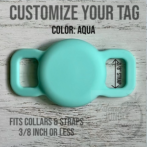 3/8" Collar & Strap ID Tag Compatible with Air Tag