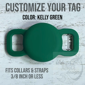 3/8" Collar & Strap ID Tag Compatible with Air Tag. No Ink Fill.
