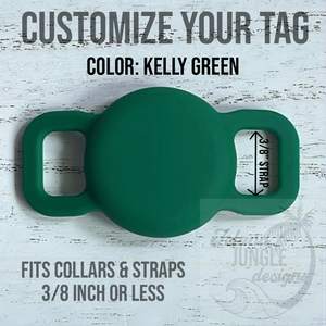 3/8" Collar & Strap ID Tag Compatible with Air Tag