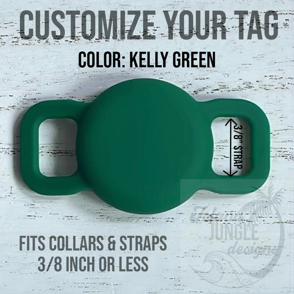 3/8" Collar & Strap ID Tag Compatible with Air Tag
