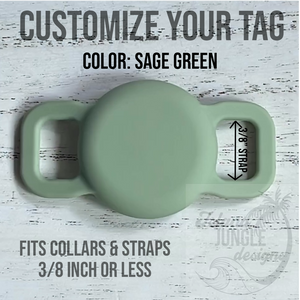 3/8" Collar & Strap ID Tag Compatible with Air Tag