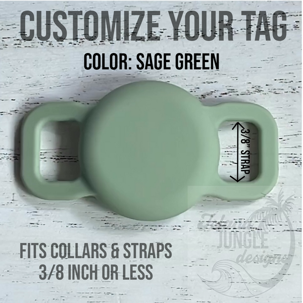3/8" Collar & Strap ID Tag Compatible with Air Tag