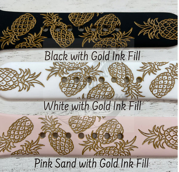 Pineapple Watch Band Compatible with Series 1-10, SE & Ultra