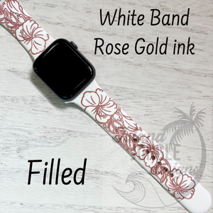 Fitbit versa rose gold 2025 white band