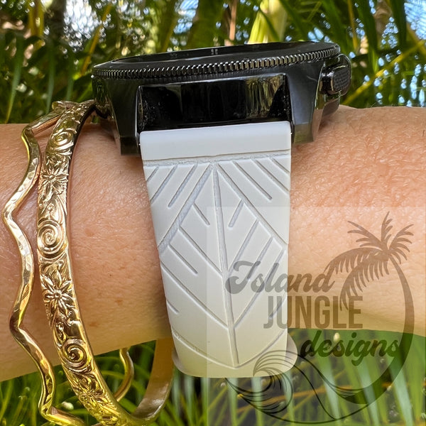 Diamond Lauhala 20mm Silicone Watch Band Compatible with Samsung & More