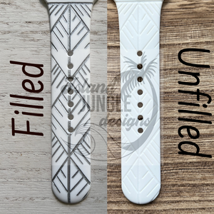 Diamond Lauhala 22mm Silicone Watch Band Compatible with Samsung & More