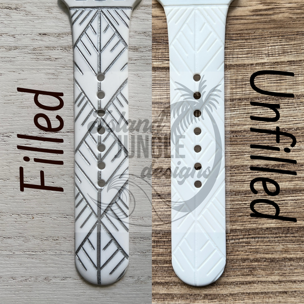 Diamond Lauhala 20mm Silicone Watch Band Compatible with Samsung & More