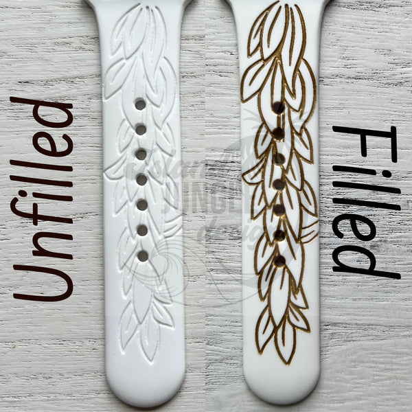 Maile Lei Silicone Watch Band Compatible with Versa 3/4 & Sense/Sense 2