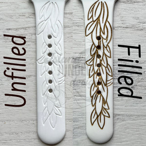 Maile Lei 22mm Silicone Watch Band Compatible with Samsung & More