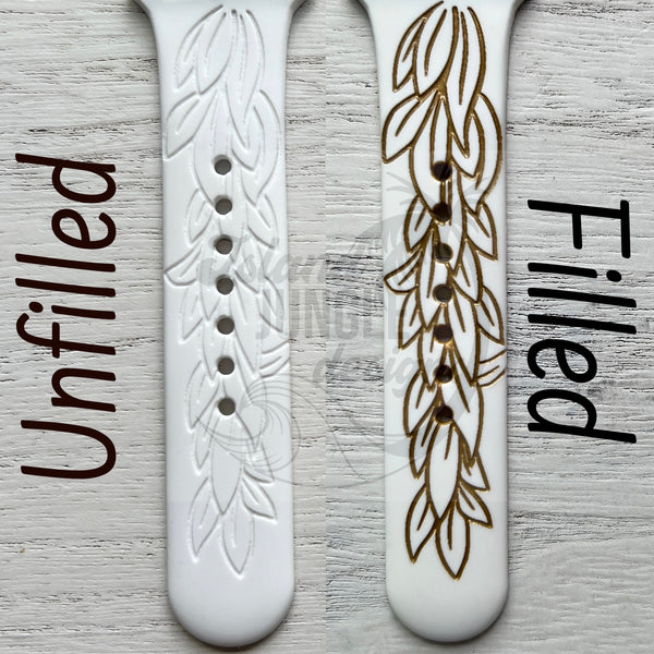 Maile Lei 22mm Silicone Watch Band Compatible with Samsung & More
