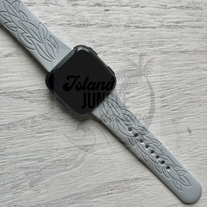 Maile Lei Silicone Watch Band Compatible with Fitbit Versa, Versa 2, and Versa Lite