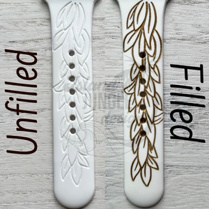 Lei Maile 20mm Silicone Watch Band Compatible with Samsung Galaxy, FitBit Versa 3/4, Sense & PIxel