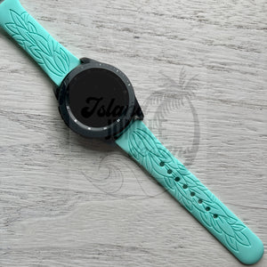 Lei Maile 20mm Silicone Watch Band Compatible with Samsung Galaxy, FitBit Versa 3/4, Sense & PIxel