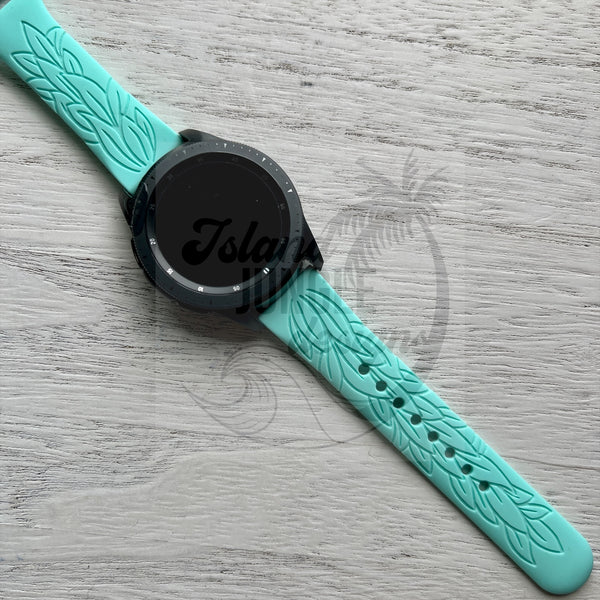 Maile Lei 22mm Silicone Watch Band Compatible with Samsung & More