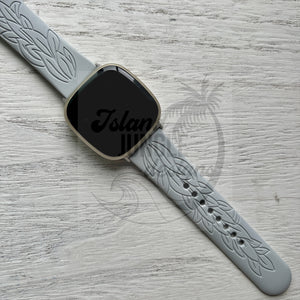 Maile Lei Silicone Watch Band Compatible with Versa 3/4 & Sense/Sense 2