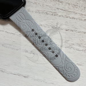 Hoe Wa'a-Paddling Silicone Watch Band Compatible with Fitbit Versa, Versa 2, and Versa Lite