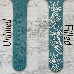 Bird of Paradise Silicone Watch Band Compatible with Series 1-9, SE & Ultra