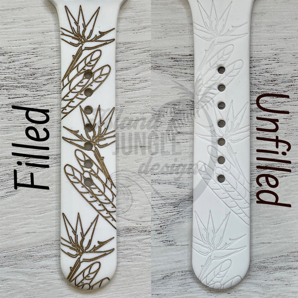 Bird of Paradise Silicone Watch Band Compatible with Series 1-9, SE & Ultra