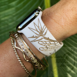 Bird of Paradise Silicone Watch Band Compatible with Series 1-9, SE & Ultra