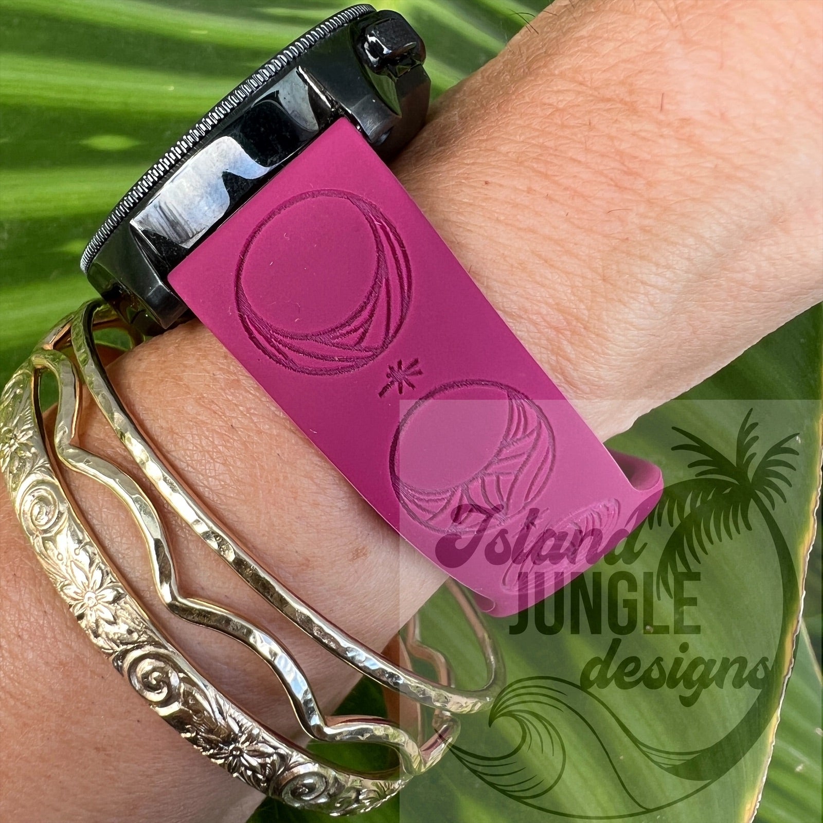 Mahina 20mm Silicone Watch Band Compatible with Samsung & More