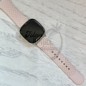 Mermaid Scale Silicone Watch Band Compatible with Versa 3/4 & Sense/Sense 2