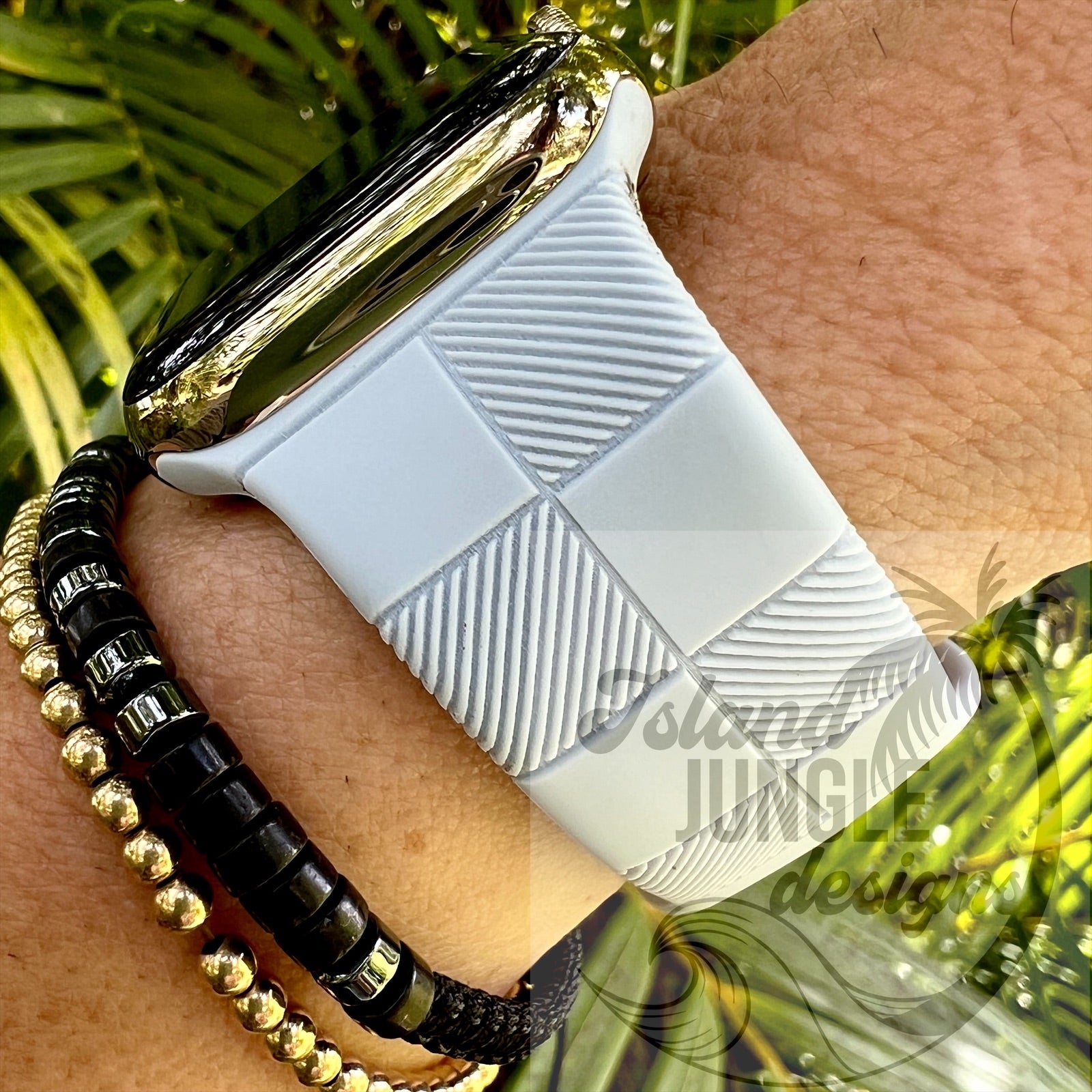 Checkered Silicone Watch Band Compatible with Series 1-10, SE & Ultra