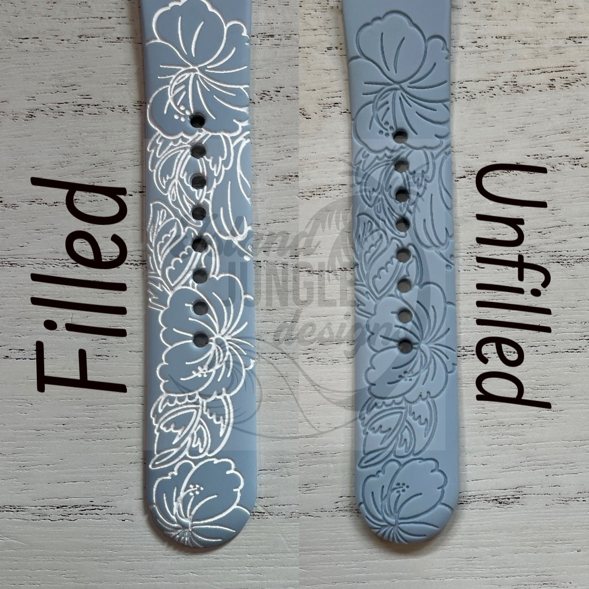 Hibiscus 20mm Watchband Galaxy, Versa 3/4, Sense & Pixel