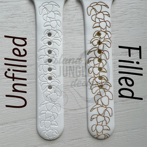 Lei Pua Kenikeni 20mm Silicone Watch Band Compatible with Samsung Galaxy, FitBit Versa 3/4, Sense & PIxel