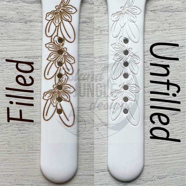 Naupaka 22mm Silicone Watch Band Compatible with Samsung & More