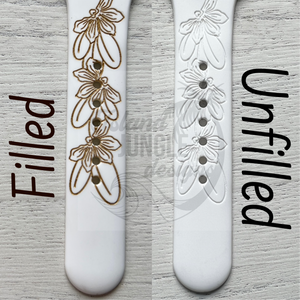 Naupaka Silicone Watch Band Compatible with Fitbit Versa, Versa 2, and Versa Lite