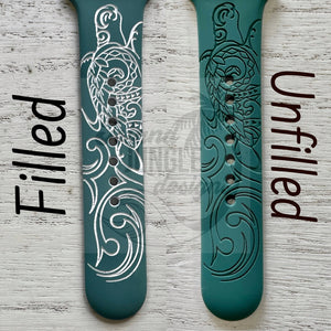 Honu Silicone Watch Band Compatible with Series 1-9, SE & Ultra