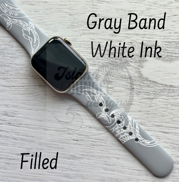 Dolphin Silicone Watch Band Compatible with Series 1-9, SE & Ultra