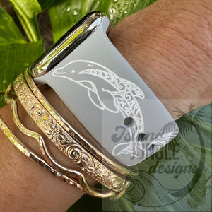 Dolphin Silicone Watch Band Compatible with Series 1-9, SE & Ultra