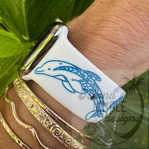 Dolphin Silicone Watch Band Compatible with Series 1-9, SE & Ultra