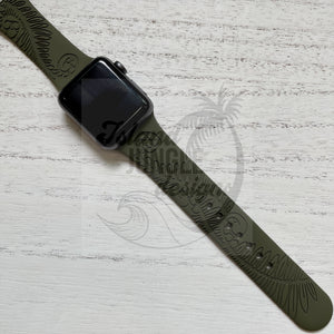 Fern Silicone Watch Band Compatible with Series 1-10, SE & Ultra